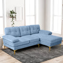 MEROUS Ecksofa, Sofa mit Schlaffunktion, Sofa 3 Sitzer in L-Form, Couch Wohnzimmer Polstermöbel