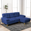 MEROUS Ecksofa, Sofa mit Schlaffunktion, Sofa 3 Sitzer in L-Form, Couch Wohnzimmer Polstermöbel