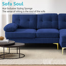 MEROUS Ecksofa, Sofa mit Schlaffunktion, Sofa 3 Sitzer in L-Form, Couch Wohnzimmer Polstermöbel