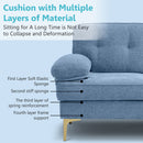 MEROUS Ecksofa, Sofa mit Schlaffunktion, Sofa 3 Sitzer in L-Form, Couch Wohnzimmer Polstermöbel