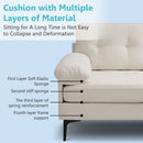 MEROUS Ecksofa, Sofa mit Schlaffunktion, Sofa 3 Sitzer in L-Form, Couch Wohnzimmer Polstermöbel