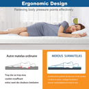 MEROUS Memory-Form-Matratzenauflage – 7,5 cm auf 2-Personen-Matratze, dicke Memory-Form-Matratzenauflage für Erwachsene mit abnehmbarem und waschbarem Bezug