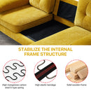 MEROUS Ecksofa, Sofa mit Schlaffunktion, Sofa 3 Sitzer in L-Form, Couch Wohnzimmer Polstermöbel