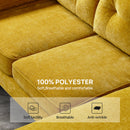 MEROUS Ecksofa, Sofa mit Schlaffunktion, Sofa 3 Sitzer in L-Form, Couch Wohnzimmer Polstermöbel
