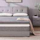 MEROUS Surmatelas Memoire Forme - 7.5cm sur Matelas 2 Personnes ,Epaisseur sur-Matelas pour Adulte Mémoire de Forme  avec Housse Amovible et Lavable