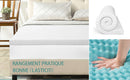 MEROUS Surmatelas Memoire Forme - 7.5cm sur Matelas 2 Personnes ,Epaisseur sur-Matelas pour Adulte Mémoire de Forme  avec Housse Amovible et Lavable
