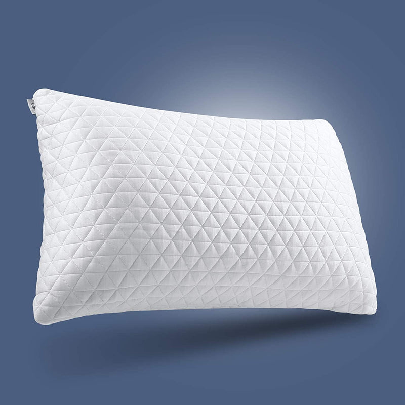 MEROUS 1psc oreiller mousse mémoire 50x70 cm blanc-100% mousse mémoire-doux et gonflé-anti-acarien et hypoallergénique