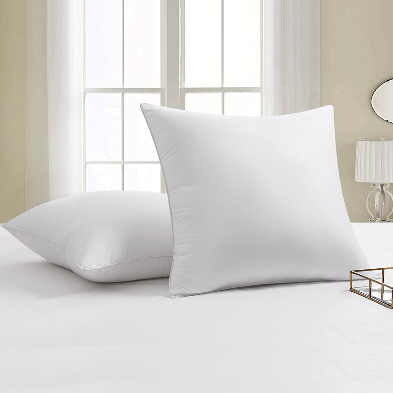 MEROUS 2Stk Luxuriöses Kissen 60x60 cm weiß-100% Polyesterfaser-weich und bauschig-milben- und hypoallergen