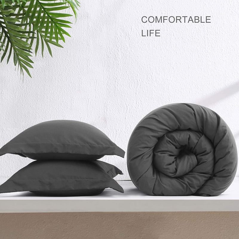 housse de couette 3 pièces Ensemble de,Microfibre Parure de Lit（10 pièces 29.99)