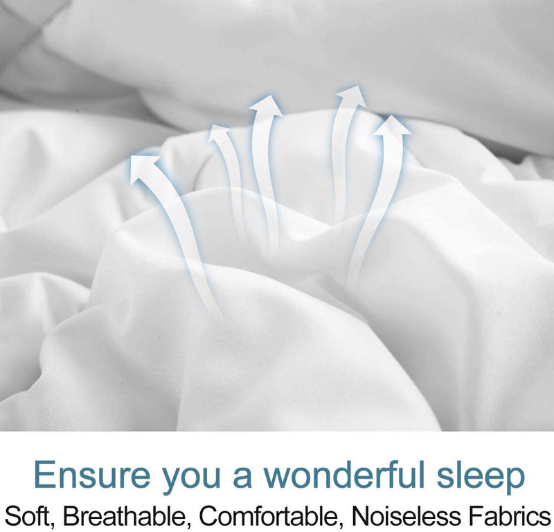 MEROUS warme Bettdecke – weich – atmungsaktiv – weiß
