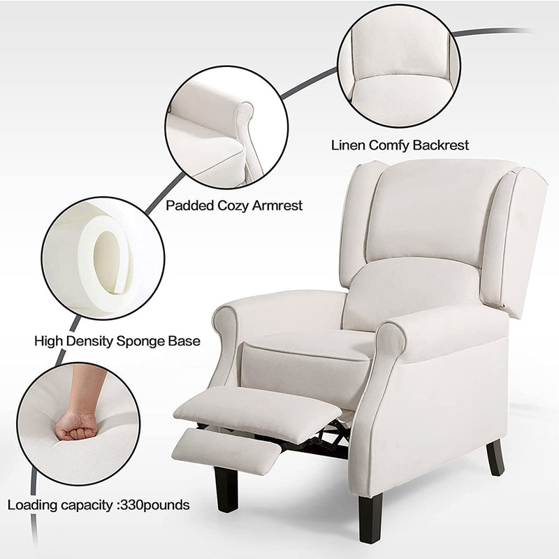 Fauteuil inclinable de massage électrique électrique, fauteuil TV avec aide à se lever, fauteuil de relaxation, fauteuil de massage avec fonction inclinable, fonction de chaleur et massage par vibration, charge jusqu'à 150 kg